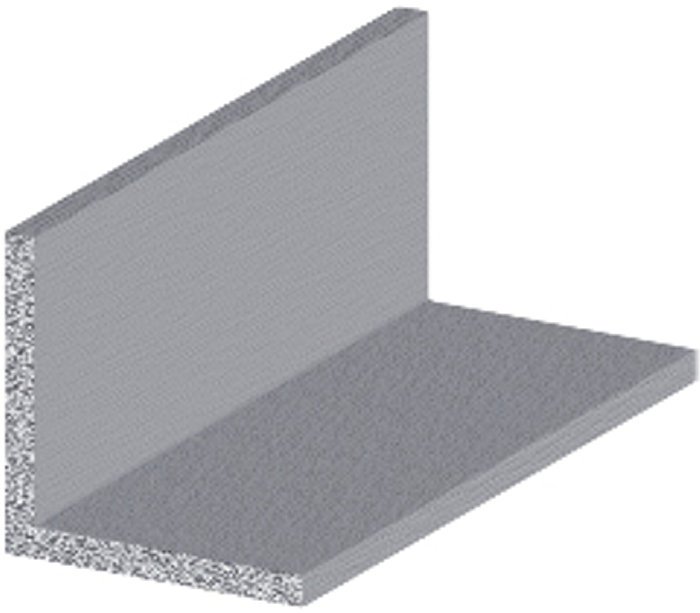 Vinkellist aluminium - 15 x 15 mm x 1 meter